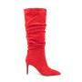 bottes femme Ladies Latest Autumn Winter Knee Boots Pointy Toe Slip On Stylish Long Boots Women Genuine Suede Knee High Boots