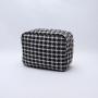 Keymay New Design 5 colors Women Storage Travel Toiletry Bag Organizer Plaid Cosmetic Bag Checkered Makeup Bag