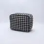 Keymay New Design 5 colors Women Storage Travel Toiletry Bag Organizer Plaid Cosmetic Bag Checkered Makeup Bag