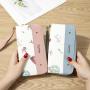 ZR506 Women's Wallet Long Handbag PU Double-layer Zipper Coins Wallet Purse Stylish Contrast Color Mobile Phone Bag Card Holder