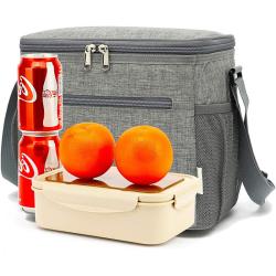 Leakproof Tote Thermal Meal Prep Lunch Pail Insulated Lunch Bag with Adjustable Shoulder Strap for Picnic/School/Travel/Office