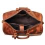 2024 Custom Crazy Horse Genuine Leather Travel Bags For Retro Men Duffel