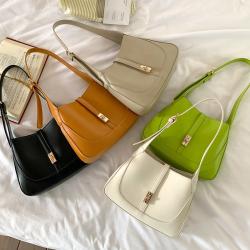 Wholesale Candy Colored PU Leather Lady Shoulder Bag Fashion High Quality Women Handbags Luxury Fancy Hand Bags