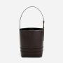 Wholesale Customized Logo Luxury Handbags Plain Leather Crossbody Bags Fashionable Bucket Bags For Women