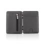 Customized leather magic wallet card holder leather men wallet rfid magic wallet with coin purse