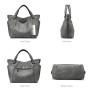 REALER high quality fashion style designer handbags Female Waterproof Tote Bag lady patchwork leather Bag Women Handbags