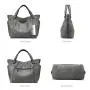 REALER high quality fashion style designer handbags Female Waterproof Tote Bag lady patchwork leather Bag Women Handbags