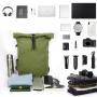 CHANGRONG Custom Women Men outdoor waterproof rpet fabric recycled sport Roll top backpack