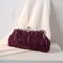 Manufacturer's direct sales wrinkle satin clutch bag ladies handbag wedding party evening bags women's clutch bag