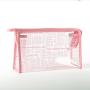 Custom logo travel toiletry makeup bag waterproof pvc transparent clear cosmetic bag