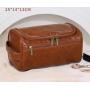 Hot Selling Portable Waterproof Makeup Storage Bag Large Capacity Travel Toiletries Bag Pu Leather Wash Bag