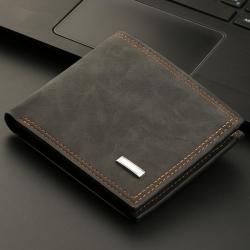 New design Men's wallet multifunctional leather wallet money clip fashion short wallet men wholesale leather purse