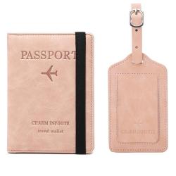 ZR367 New RFID Passport Holder Luggage Tag ID Passport Cover Label Plate Multifunctional Travel Passport Bag Set Travel