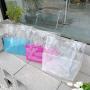 Gelory Wholesale New Summer PVC Transparent Jelly Bag Large Capacity Shoulder Tote Bag Beach Bag