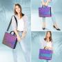 Lovevook custom laptop bags women waterproof  Geometric luminous ladies casual totes shoulder bags women handbags laptop bags