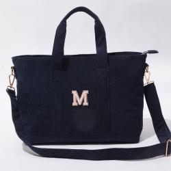 High Quality Fashion Eco friendly Reusable Grocery Shoulder Shopping Bags Corduroy Tote Bag