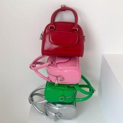 2024 fashion design wrinkle mini bag Soft leather PU ladies hand bags Wholesale adjustable shoulder bags for girls