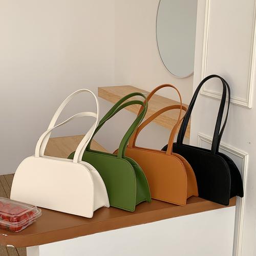 New Korean Custom Logo Solid Color Women's Fashion Single Shoulder Bag Popular Women's Hand Bags