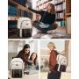 LOVEVOOK 15.6 In School Bag Teenage Backpack with cover Large Travel Work Backpack College Waterproof Laptop Backpack for Women