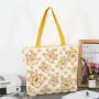 2024 New Large Capacity Versatile One Shoulder Shopping Bag Striped Cartoon Student Female Tote Bag