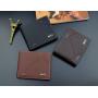 KBW218 New Men's Wallet Men's Short Multi-card Fashion Casual Money Clip Thin Section Tri-fold Soft Leather Wallet