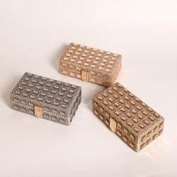Trendy Rhinestone Bag Lady Luxury Crystal Handbag Box Clutches Sequin Evening Dress Banquet Clutch Women Bag Gold Evening Bags