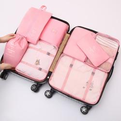 Hot Sale Travel Luggage Organizer 8 Pcs Packing Cubes Travel Bag Set Storage Bag Set Large Capacity Travel Bag