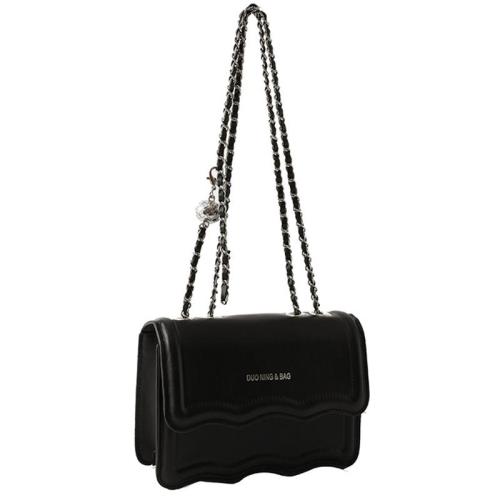 KBW412 Retro Women Bag 2023 New PU Solid Color Simple Fashion Casual Bag Chain Ladies Shoulder Crossbody Square Bag