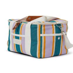 2024 Extreme Design Multi-colored Striped Ice Pack With Pearl Cotton And Aluminum Film Insulated Waterproof Beach Lunch Bag