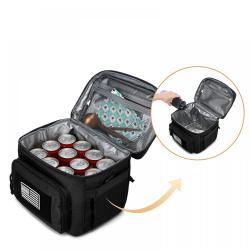 Lunch Bag Insulated Lunch Box Cooler Handbags with MOLLE/PALS Webbing Leakproof Lunch Cooler Tote Bag for Tactical Men Woman