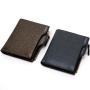 ZR332 2023 Business Men's Wallet Noble Fashion PU Zipper Change Big Money Card Bag for Father and Boyfriend