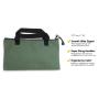 Gelory Custom Logo Durable Canvas Zipper Tool Storage Bags Handbag Recycled Large Camping Organize Container Tote Bag