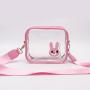 Keymay RTS Stock Custom Logo Popular Transparent Waterproof PVC Clear Crossbody Bag Women Shoulder Bags Clear Stadium Bags