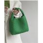 Hand-Woven Tote Women'S 2024 New Large Capacity Tote Vegetable Basket Bucket Bag Diagonal Span Bag