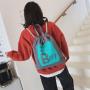 Factory Wholesale Personalized Custom Printed Logo Waxed Canvas Drawstring Backpack Bag