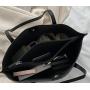 ZR415 High Capacity Women's Bag 2023 New Trendy Car Stitching Casual Tote Bag Minimalist PU One Shoulder Portable Shopping Bag