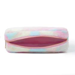 Keymay Custom Logo High Quality Large Capacity Travel Pouch Makeup Bags Private Label Eco Friendly Cosmetic Bag Velvet Pouch Bag