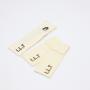 Custom Logo Printed Cotton Flannel Fabric Envelope Cosmetic Brush Packaging Eyeliner Pouch Soft Small Flannel Jewelry Bag