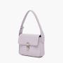 2024 New Fresh Handbags Solid Color Shoulder Bag Smooth Texture Vegan Leather Luxury Bags Simple Portable Square Shoulder Bag