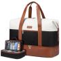 LOVEVOOK 30L Weekender Bag, Large Travel Duffel Bag for Women with 2 Packing Cubes, Carry on Overnight Bag with Shoe Compartment