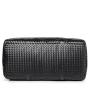 custom logo pu leather travel bag luxury woven men overnight gym bag duffel bag sac de voyage homme