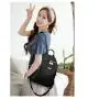 Popular Women's backpack oxford cloth ladies shoulder bag Korean style colorful straps solid color double back schoolbag