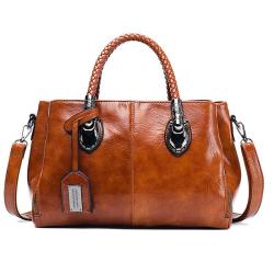 New Classic Retro One Shoulder Women's Soft Leather Bag