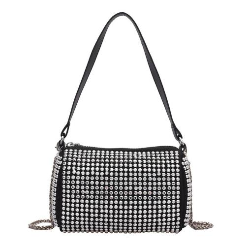 KBW091 2023 Hot Selling Large Capacity Underarm Rhinestone Bag Chain Bag Net Red Handbag Shoulder Mini Crossbody Bag