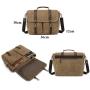 Top Grain leather Wholesale custom logo men fashion lightweight waterproof trendy crossbody bag shoulder canvas messenger bag