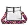 Custom Tote bag PVC transparent window women's bag portable zipper shoulder niche design plus logo