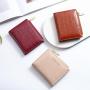 ZR201 2023 Women's wallet Ultra-thin card bag Fashion short small wallet Simple two-fold bag Korean version