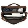Big Men's Leather Travel Handbag Full Grain Cow Hide Shoulder Bag For Men