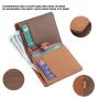 fashion mens credit card atm card holder custom slim rfid genuine leather pull tab minimalist wallet
