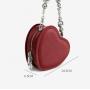 2022 Unique Designer Heart shape bag women's new fashion simple handbag retro red shoulder purses and bags ladies heart leather